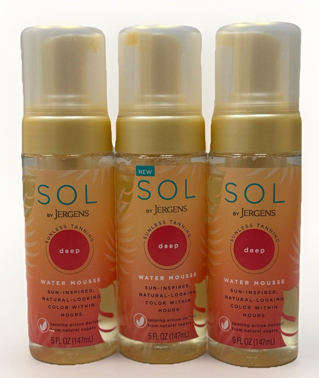 Jergens Sol Deep Water Mousse 5oz - Pack of 3