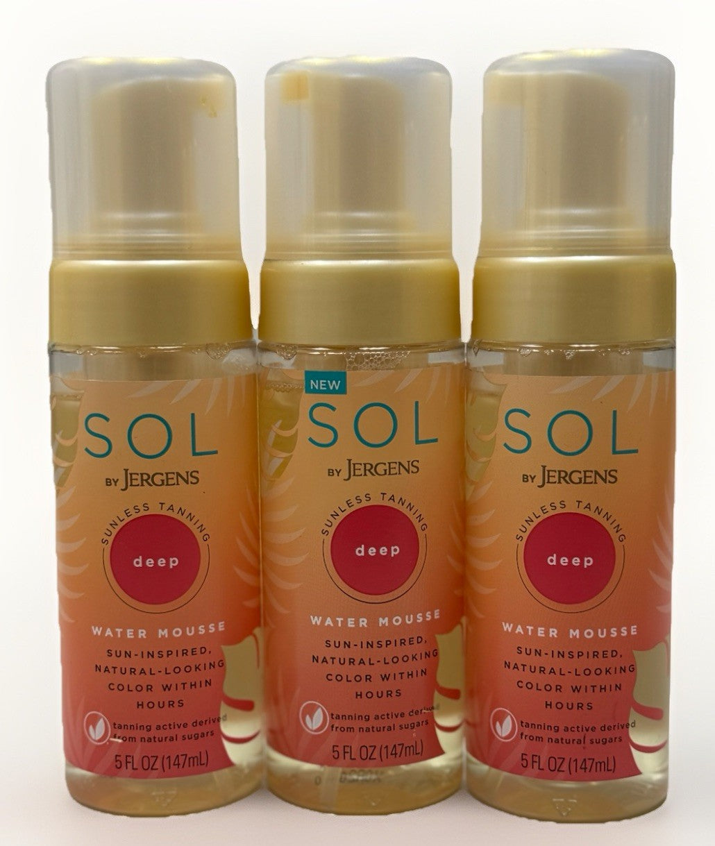 Jergens Sol Deep Water Mousse 5oz - Pack of 3
