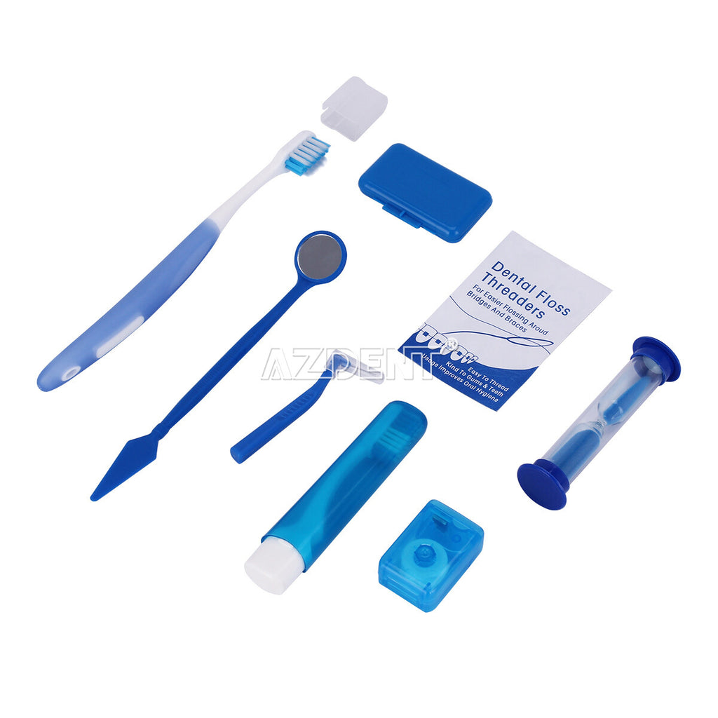 Orthodontic Toothbrush Set with Floss Interdental Brushes and Travel Kit - Oral Care