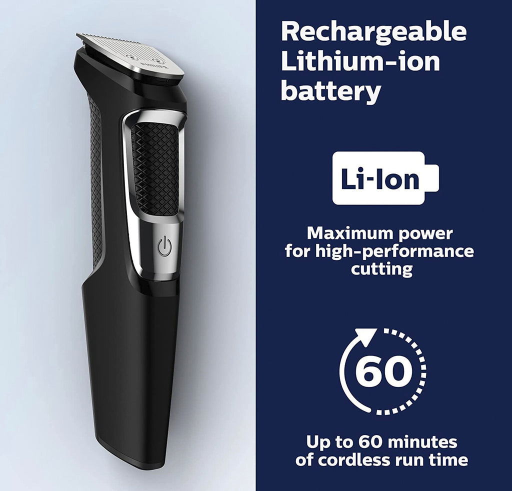Multigroom Hair Clipper and Beard Trimmer with Nose & Ear Attachments