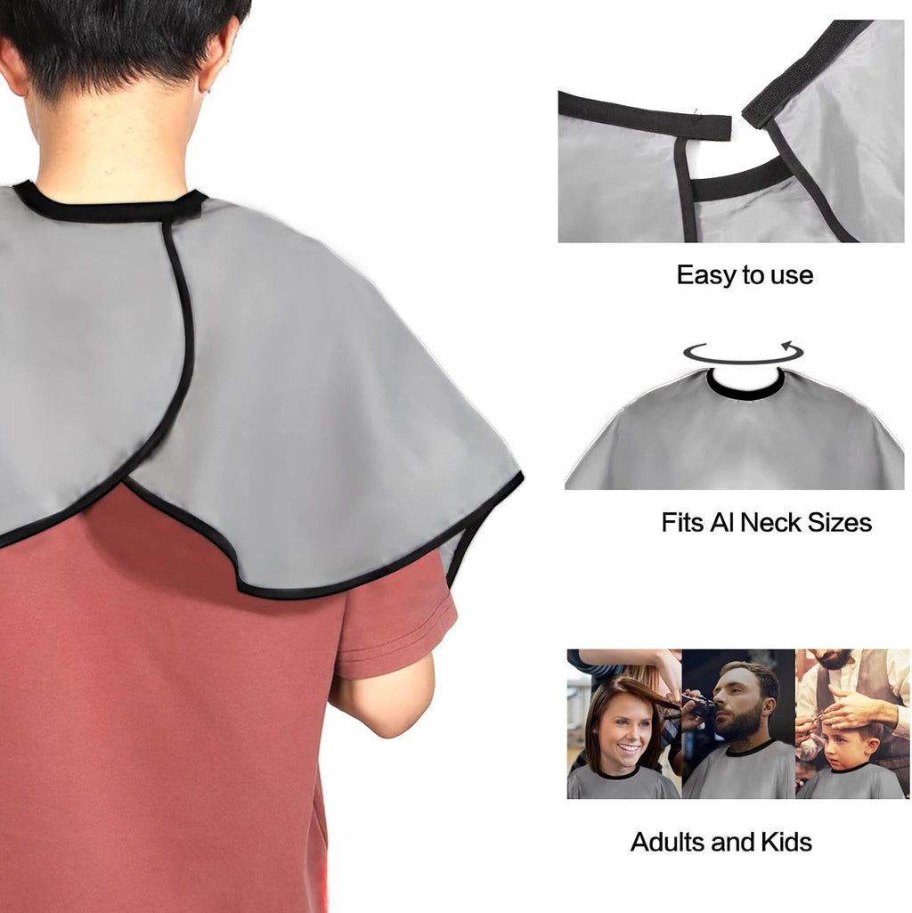 Short Waterproof Barber Cape for Hair Cutting and Styling