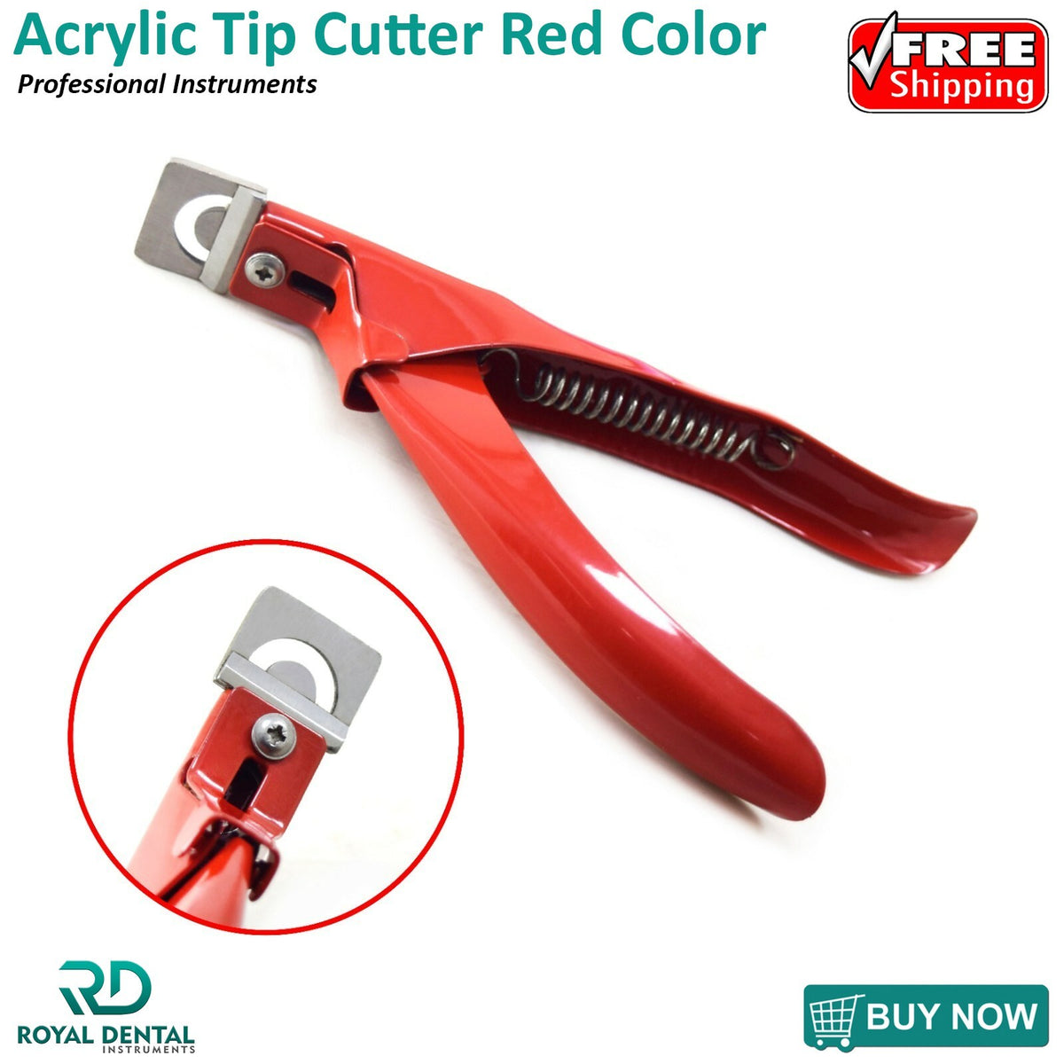Acrylic Nail Tip Cutter Clipper with Spring - Manicure Nail Art Tool