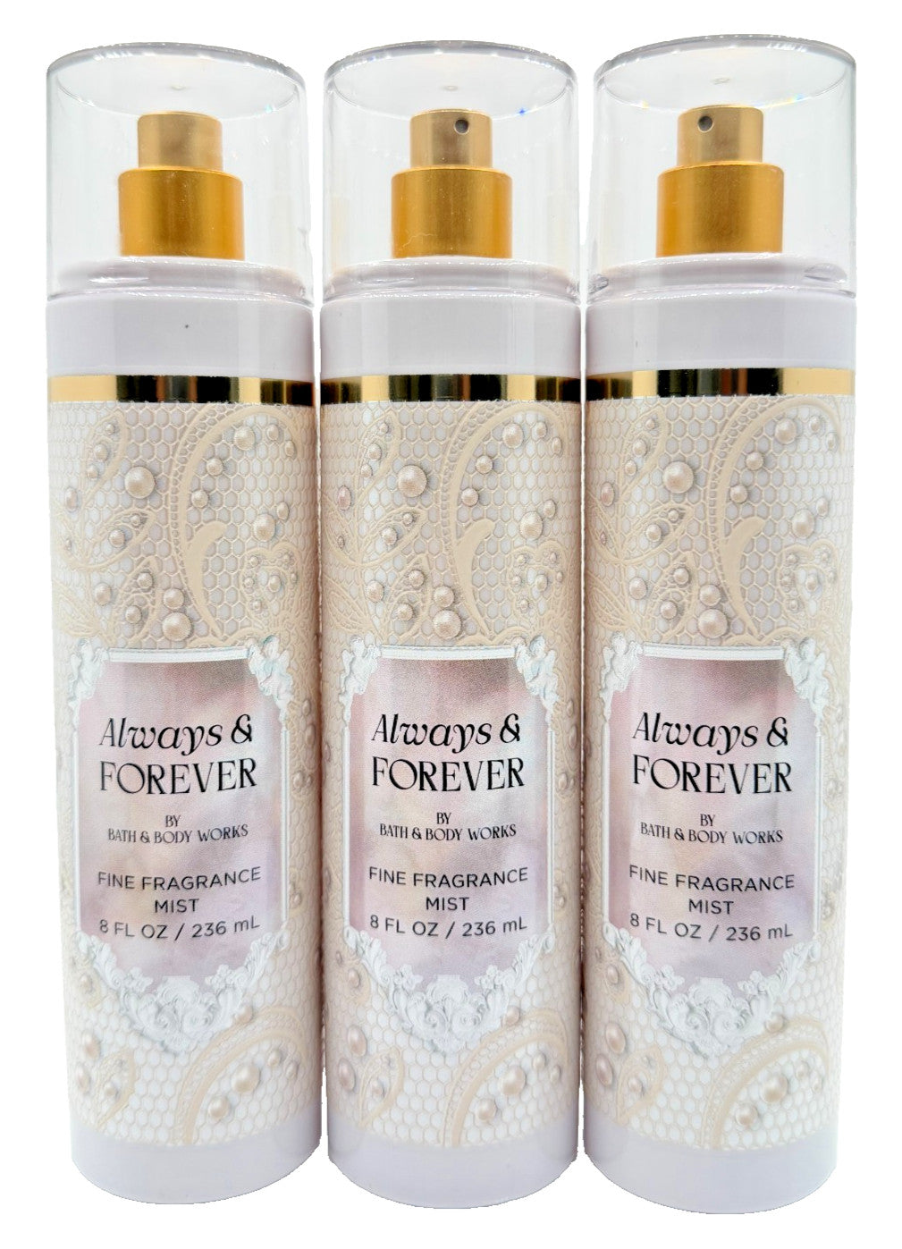 Bath & Body Works 3-Pack Always & Forever Fragrance Mist Spray 8 oz