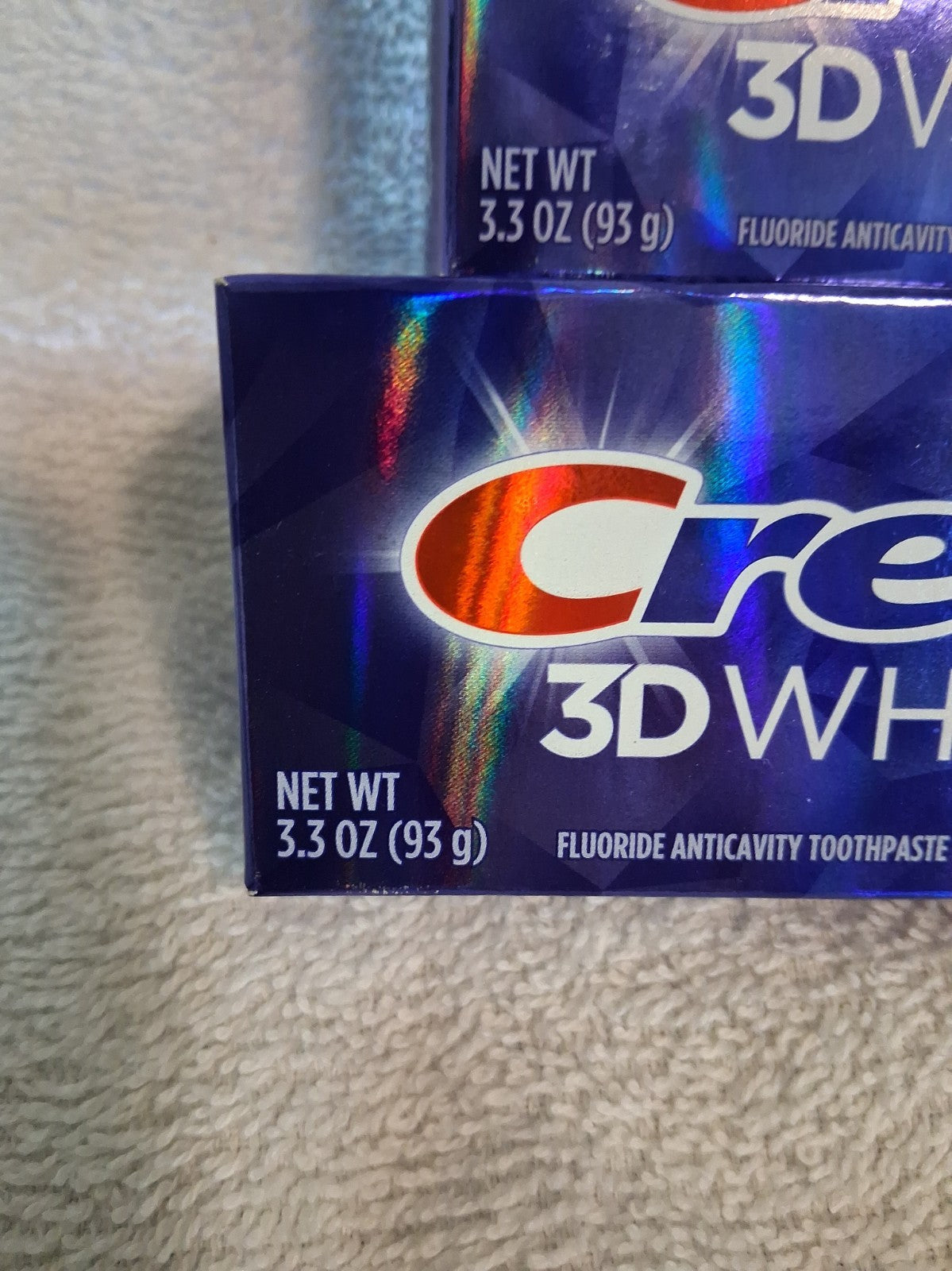 Crest 3D White Advanced Deep Clean Whitening Toothpaste 6.6 oz Set