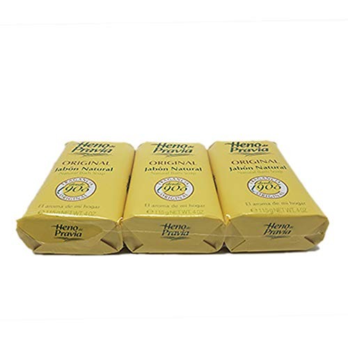 Natural Bath Soap Set - 9 Bars, 4.1 oz Each, Fresh Hay Scent