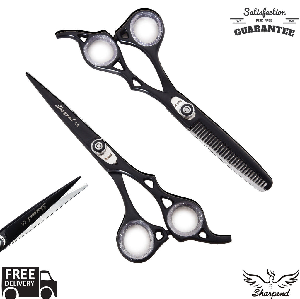 Professional Hair Cutting & Thinning Scissors Set 6.5 Inch Barber Shears