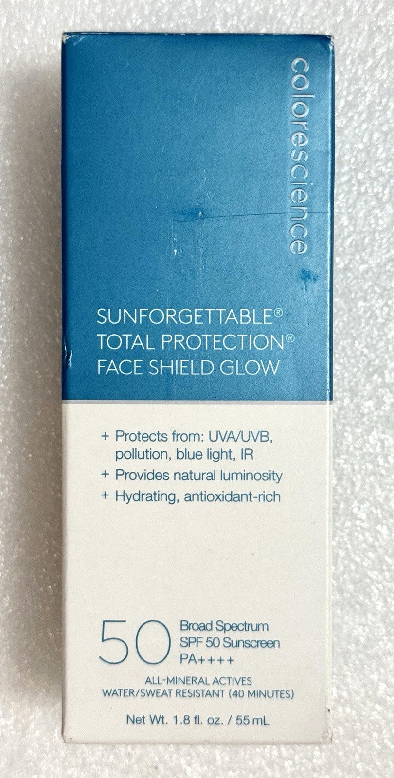 Mineral SPF 50 Face Shield with Glow Finish - Water-Resistant Sun Protection