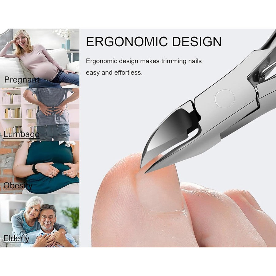 Professional Stainless Steel Toenail Clipper for Ingrown & Thick Nails
