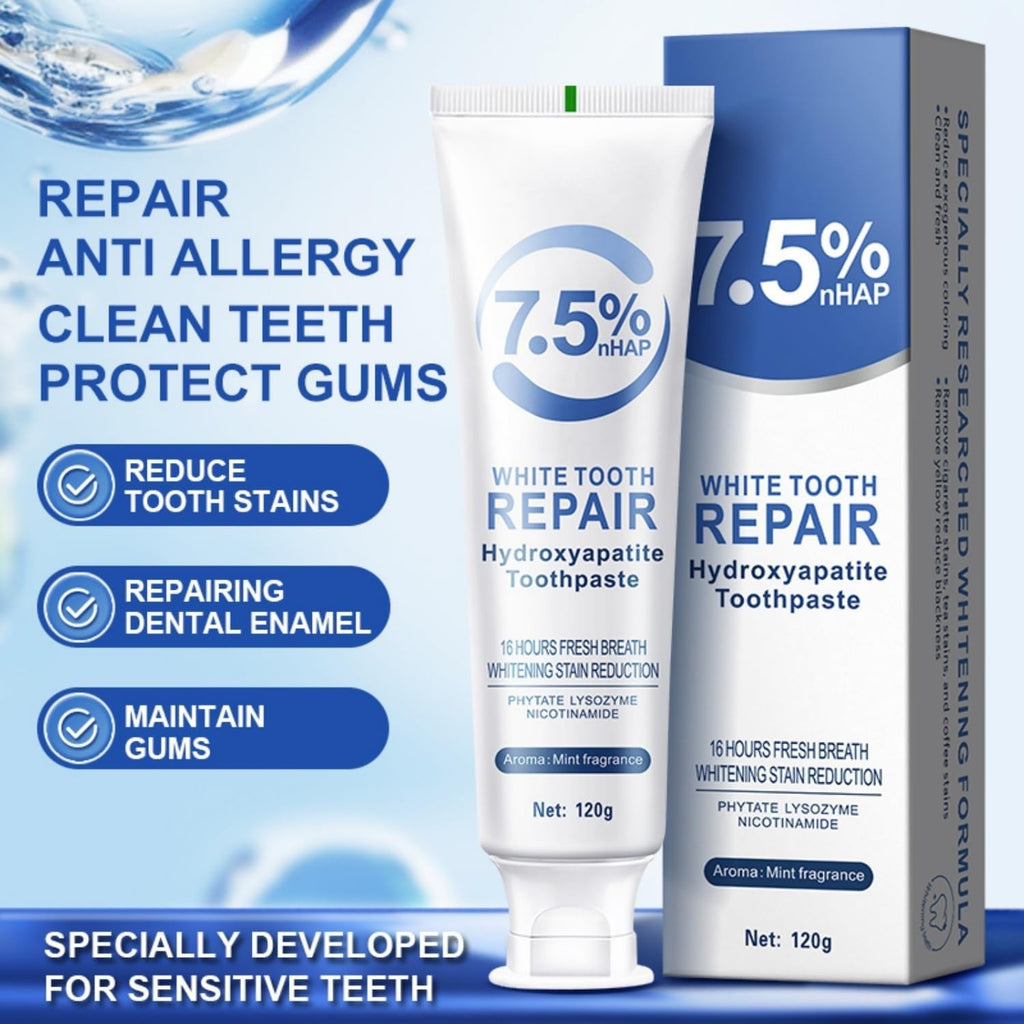 Nano-Hydroxyapatite Toothpaste Mint 7.5% Enamel Repair Sensitive Relief
