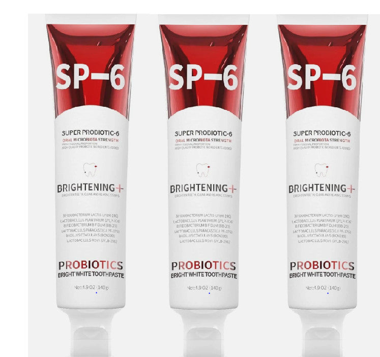 3 Pack Whitening Toothpaste with Probiotics - Brighten & Protect Sensitive Teeth