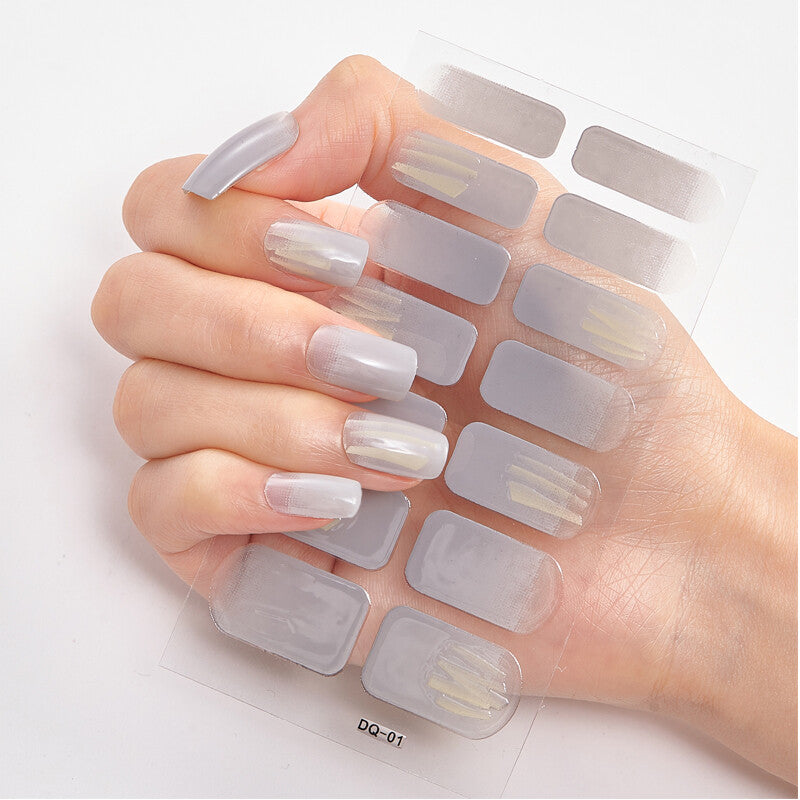 Full Size Nail Wraps & Stickers Set for Manicure & Pedicure - Self-Adhesive 3D Decals