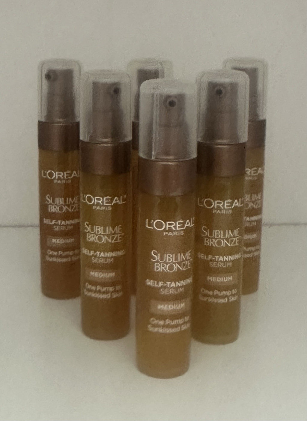 L'Oréal Self-Tanning Serum Medium - Travel Size Lot of 6