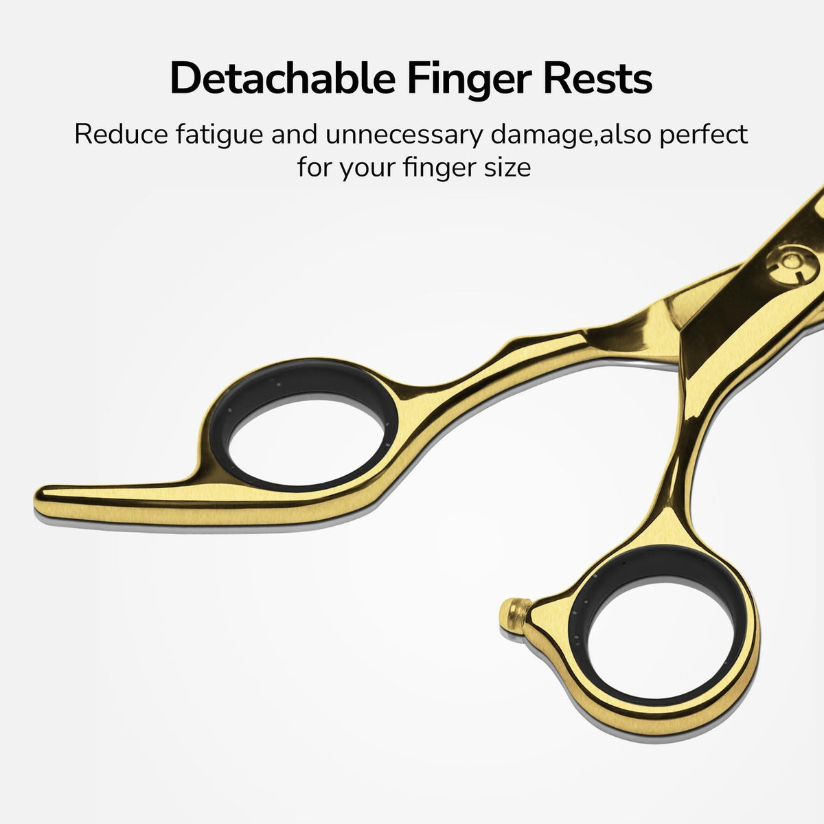 Professional Hair Cutting Scissors Thinning Shears Kit - 6.5 Inch Japanese Stainless Steel