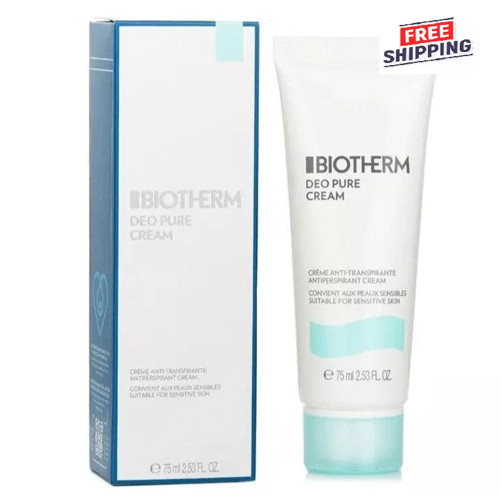 Antiperspirant Cream for Sensitive Skin - Long-Lasting, 75ml, 2 Pack