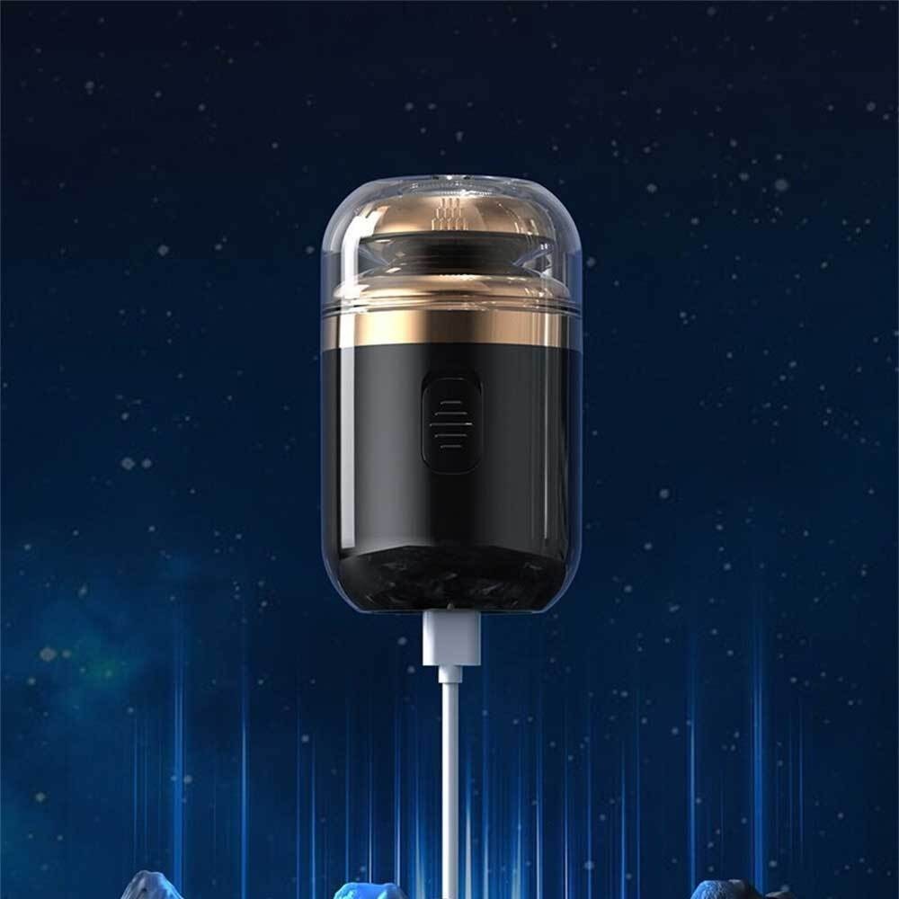 Mini Electric Shaver for Men - Portable Waterproof Razor with Replaceable Heads