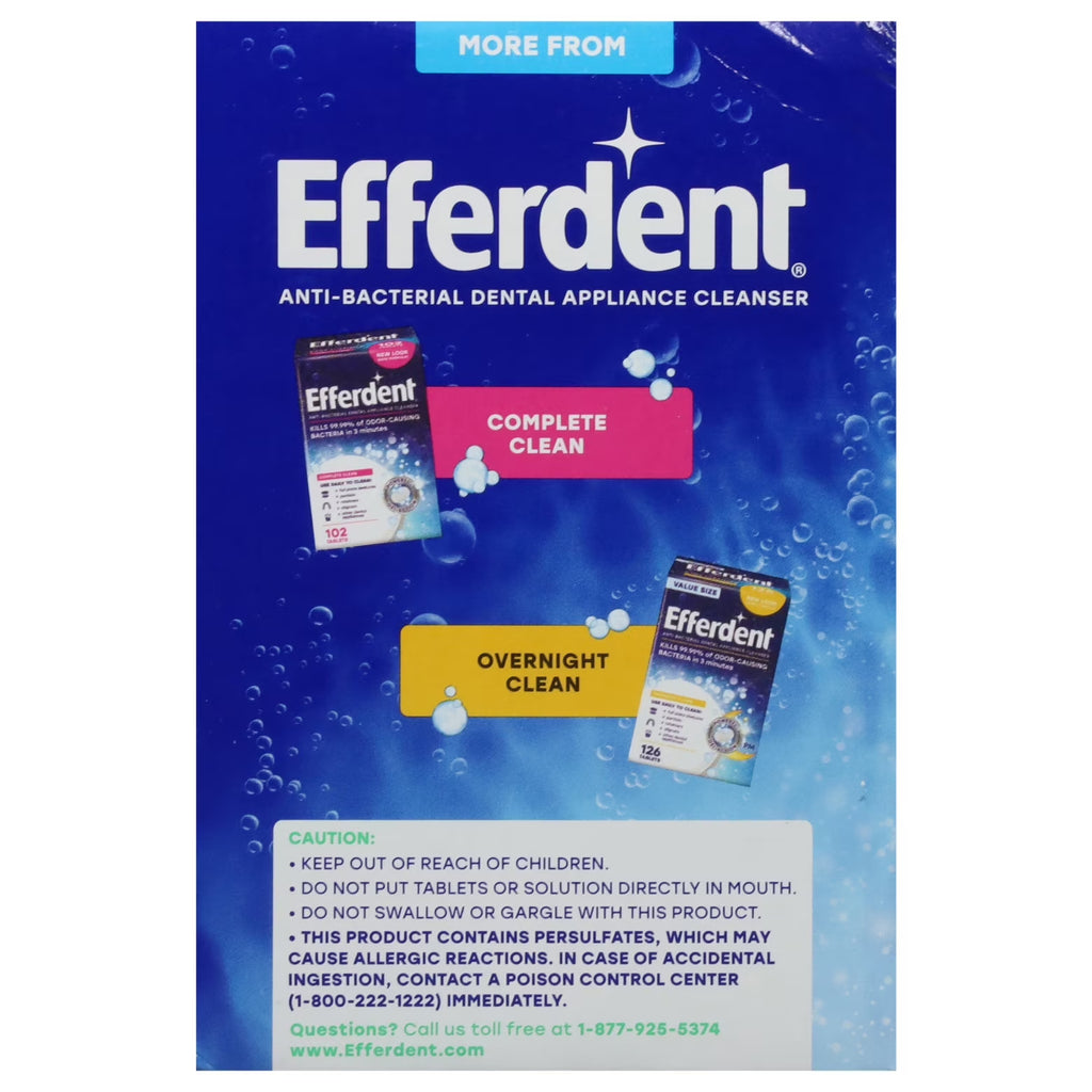 Denture & Retainer Cleaner Tablets Minty Fresh 126 Count