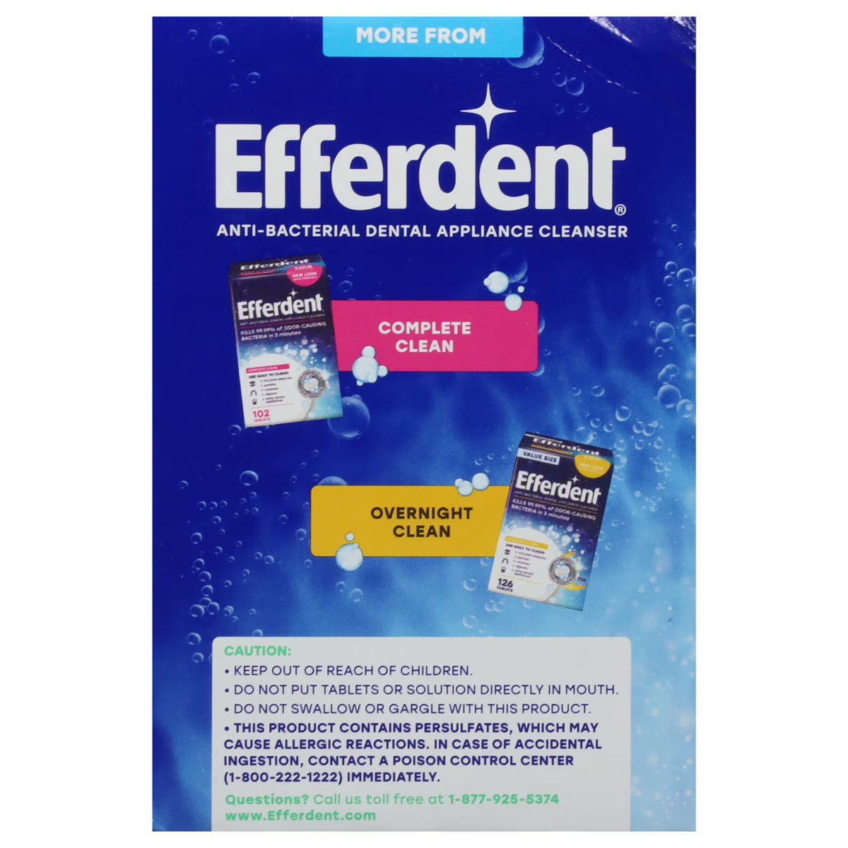 Denture & Retainer Cleaner Tablets Minty Fresh 126 Count