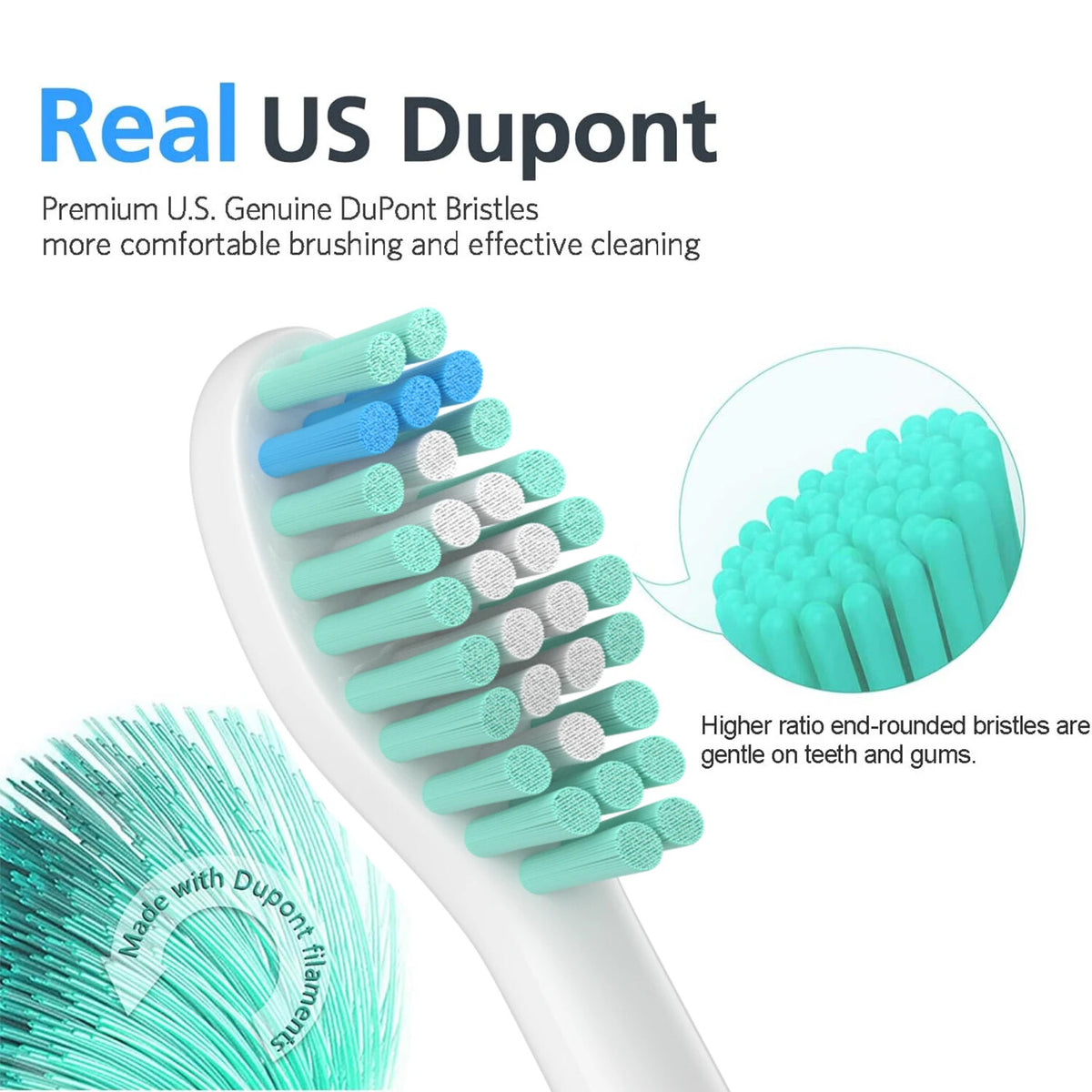 Electric Toothbrush Replacement Brush Heads for Philips Sonicare E Series - 2, 4, 6, 8 Pack
