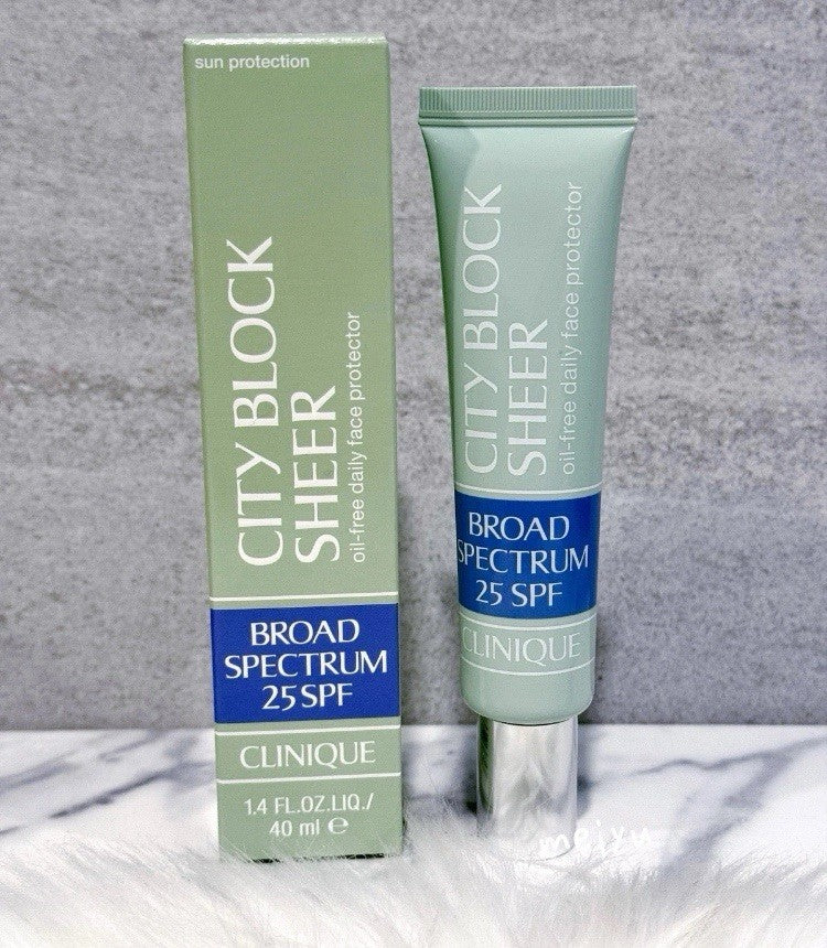 Clinique City Block Sheer SPF 25 Oil-Free Daily Face Protector 1.4 Oz