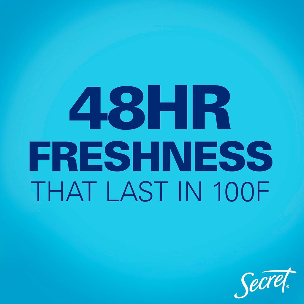 Secret Clear Ocean Aluminum Free Deodorant 48Hr Odor Protection 2.4oz