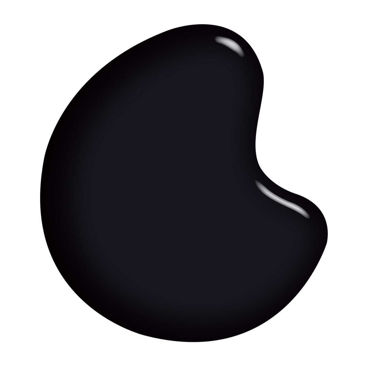Black Nail Polish - Long-Lasting, Glossy, Streak-Free Finish - 0.40 fl oz
