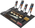 Magnetic Salon Storage Mat for Barber Tools and Scissors - Non Slip Organizer