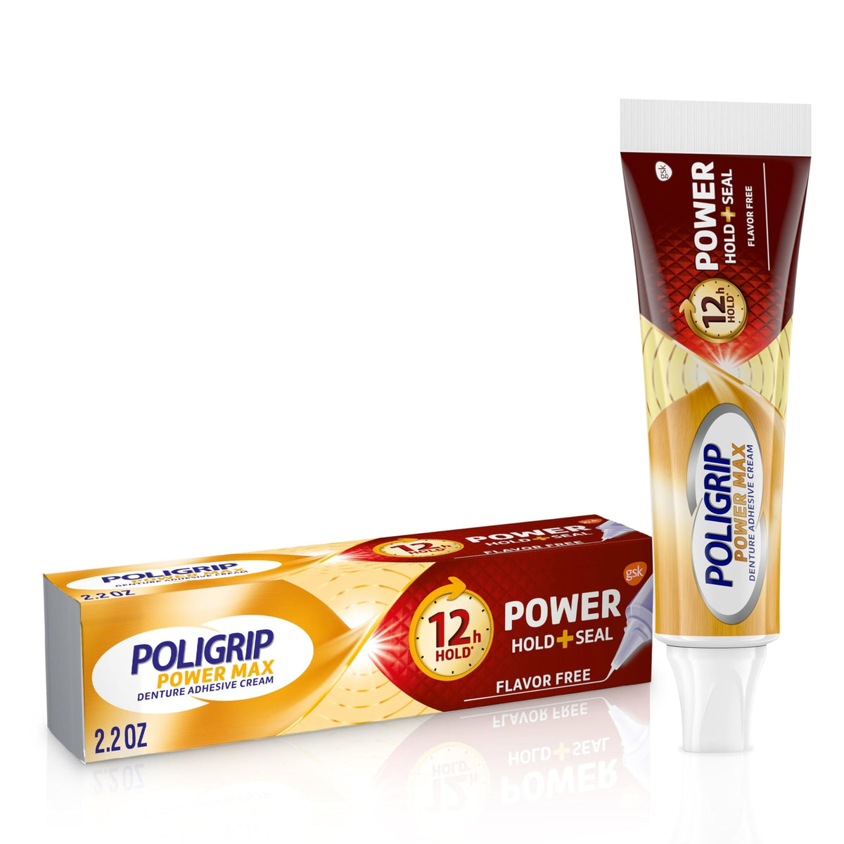 Dental Adhesive Cream for Dentures - Strong Hold & Seal, 2.2 oz