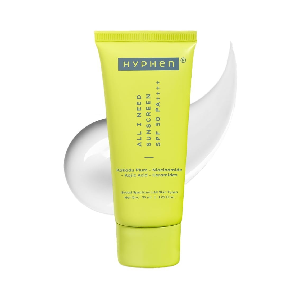 Hyphen All I Need SPF 50 PA++++ Sunscreen with Niacinamide & Kakadu Plum - 30ml