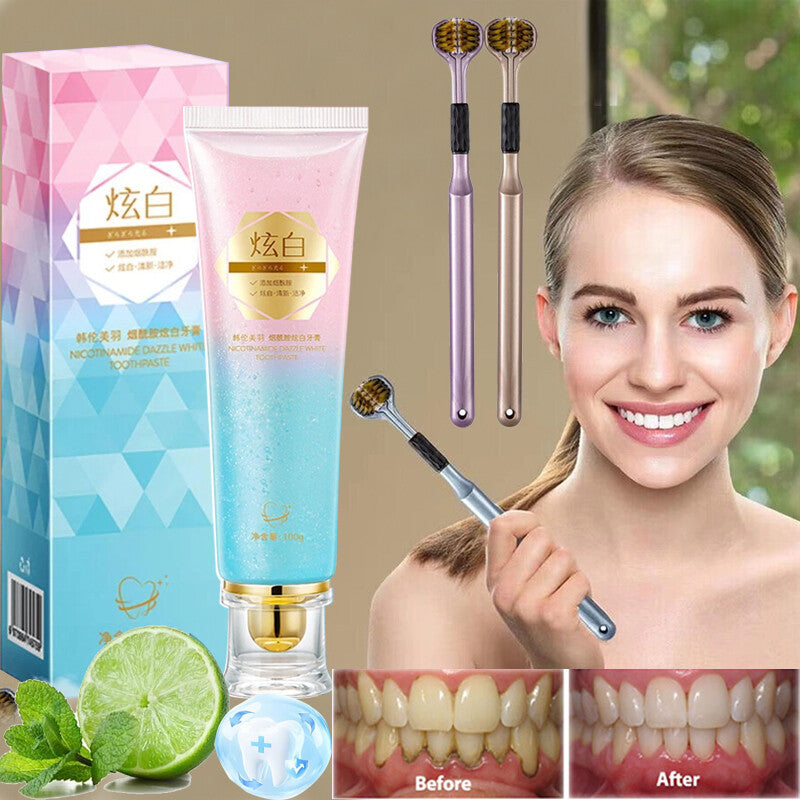 Niacinamide Whitening Toothpaste for Bright Teeth & Fresh Breath - 100g