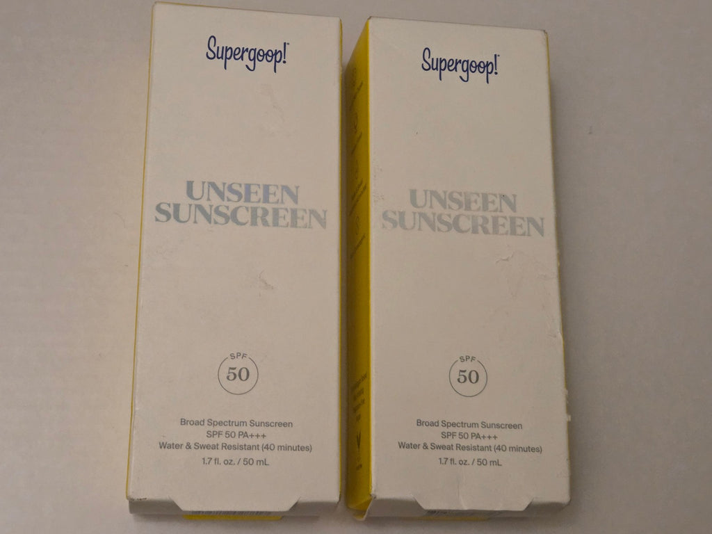 Set of 2 Unseen Sunscreen SPF 50 - 1.7oz Hydrating Facial Sunscreen