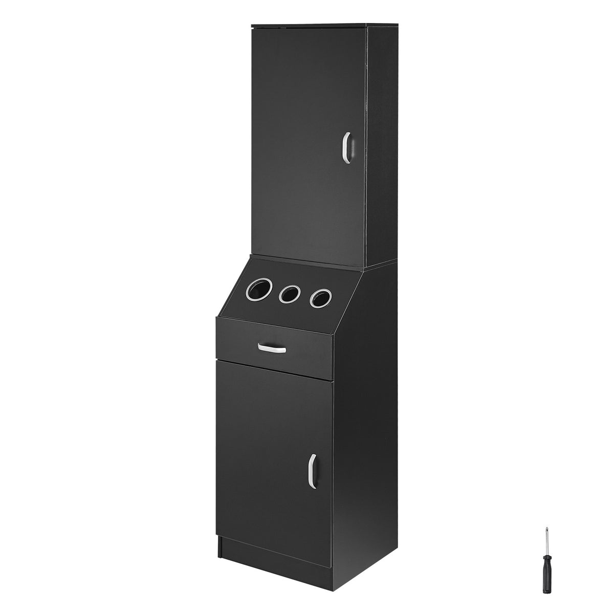 Salon Storage Cabinet with Drawers & Shelves for Hair Stylist Organizer