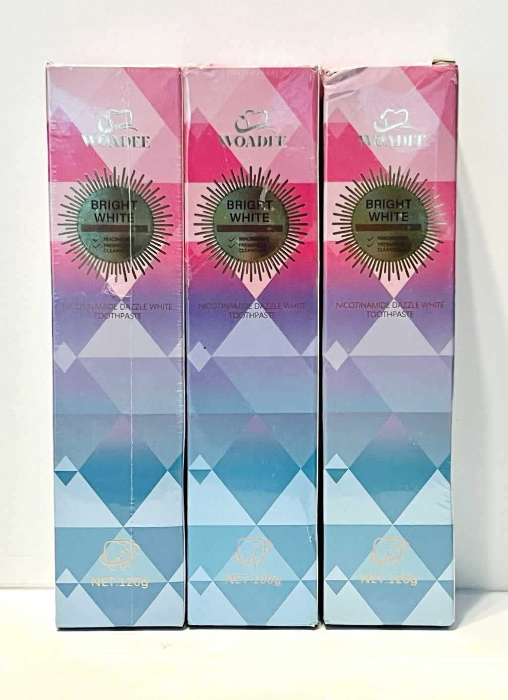 Bright White Nicotinamide Dazzle Whitening Toothpaste 3.5 oz - 3 Pack