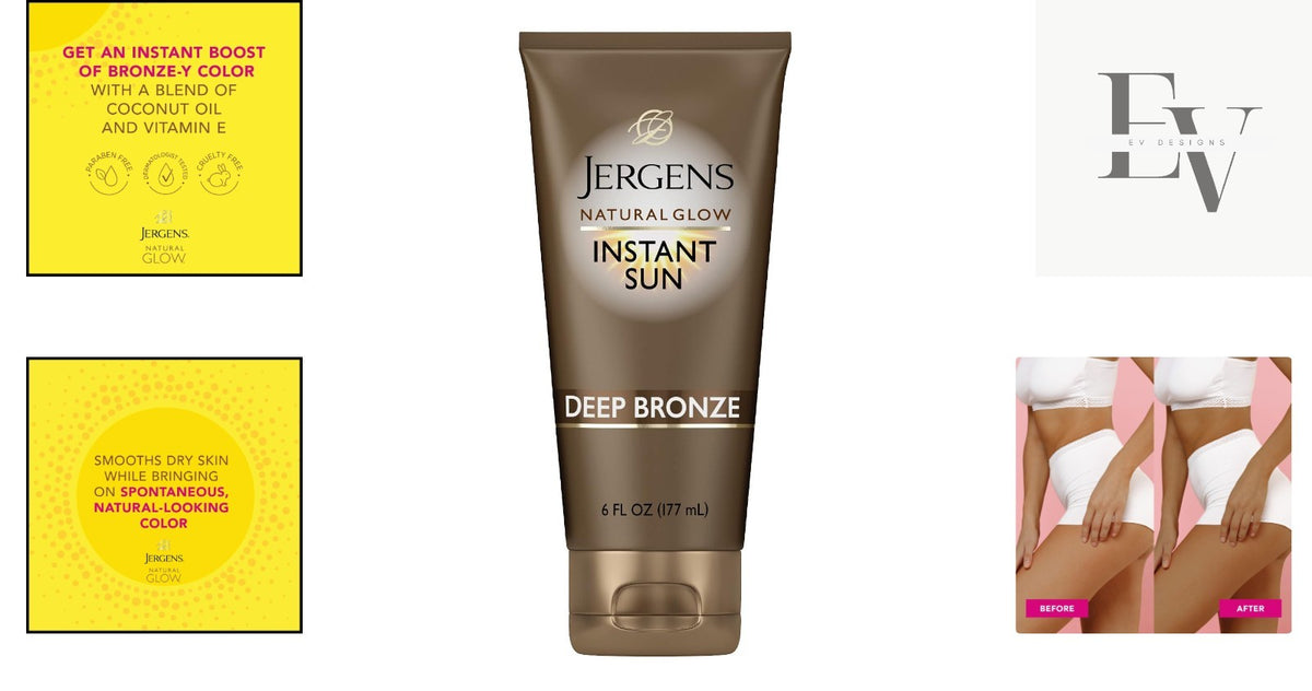 Cruelty-Free Self Tanner with Coconut Oil - Natural Glow Moisturizer 6 fl oz