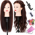 Mannequin Head with Human Hair for Hair Styling Training - YZ-4
