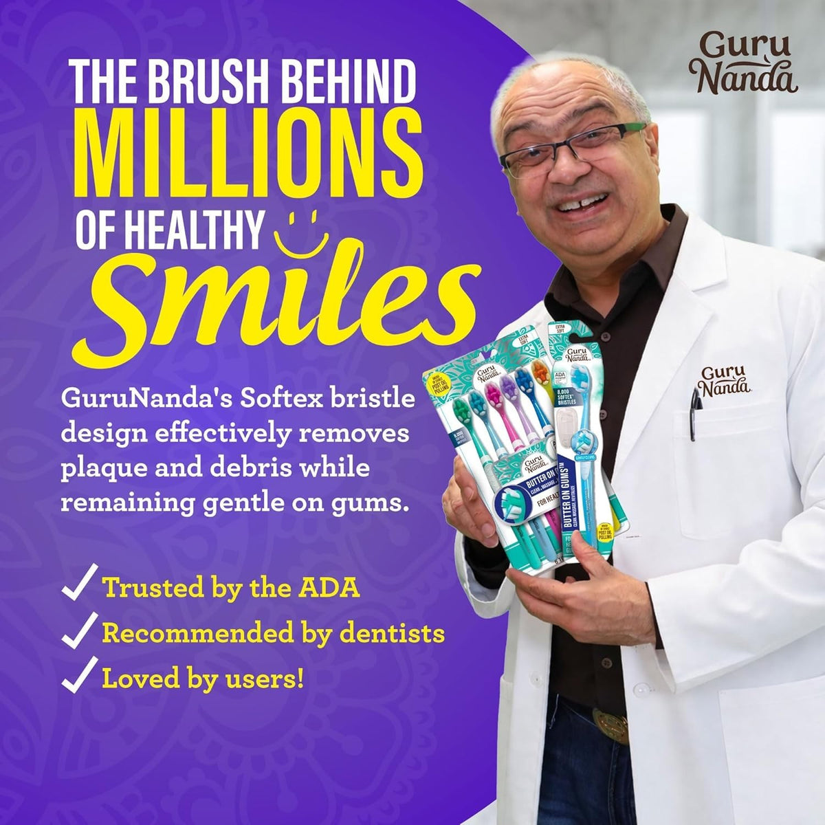 Sensitive Gums Toothbrush with Extra Soft Bristles - ADA Accepted