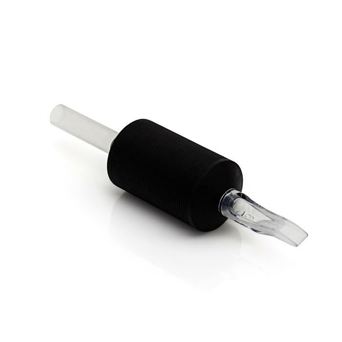 Disposable Tattoo Tubes and Grips Set – 1" or 1¼" Grip, Sterilized, Transparent Tips