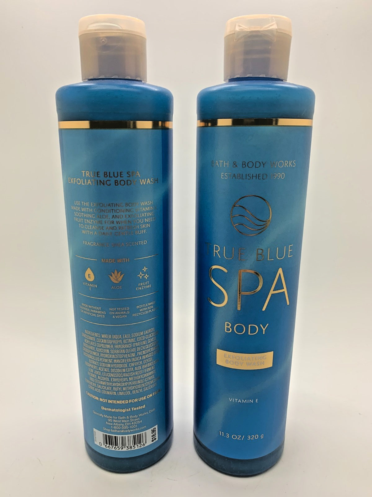 Set of 2 Exfoliating Body Washes - True Blue Spa by Bath & Body Works