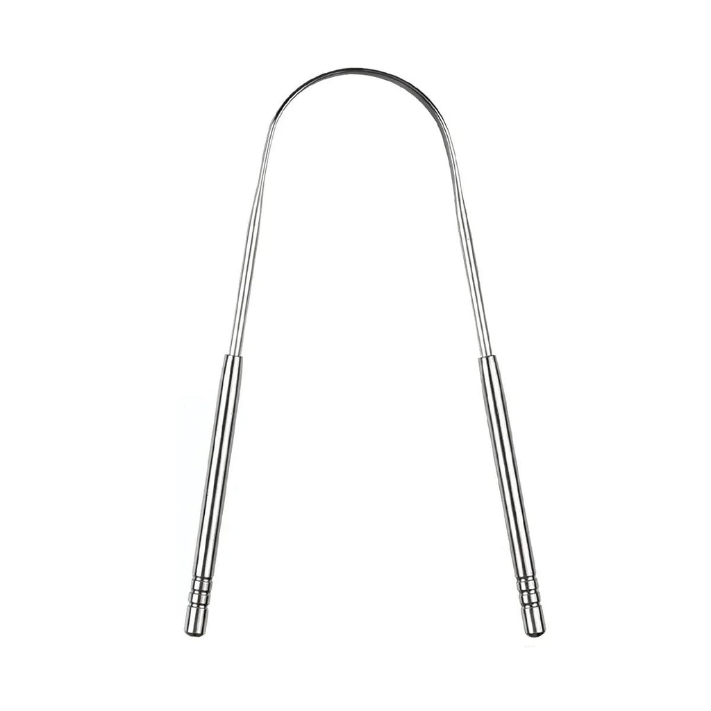 Stainless Steel Tongue Scraper Cleaner for Adults & Kids - Reusable Oral Hygiene Tool
