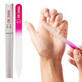 Glass Nail File with Case - Double-Sided Crystal Nail Buffer