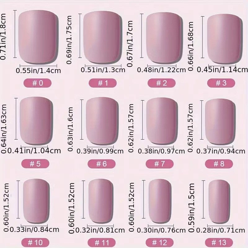 48P Short Square Press-On Nails Halloween Purple Glitter Ghost & Mummy Fake Nails