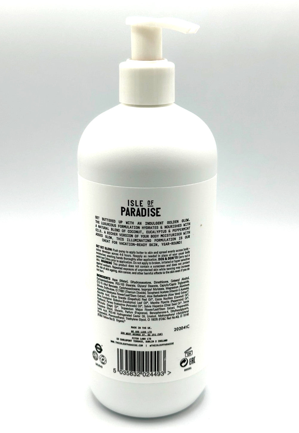 Self Tanning Butter - Vegan, Cruelty-Free, Organic, 500ml Gold Glow