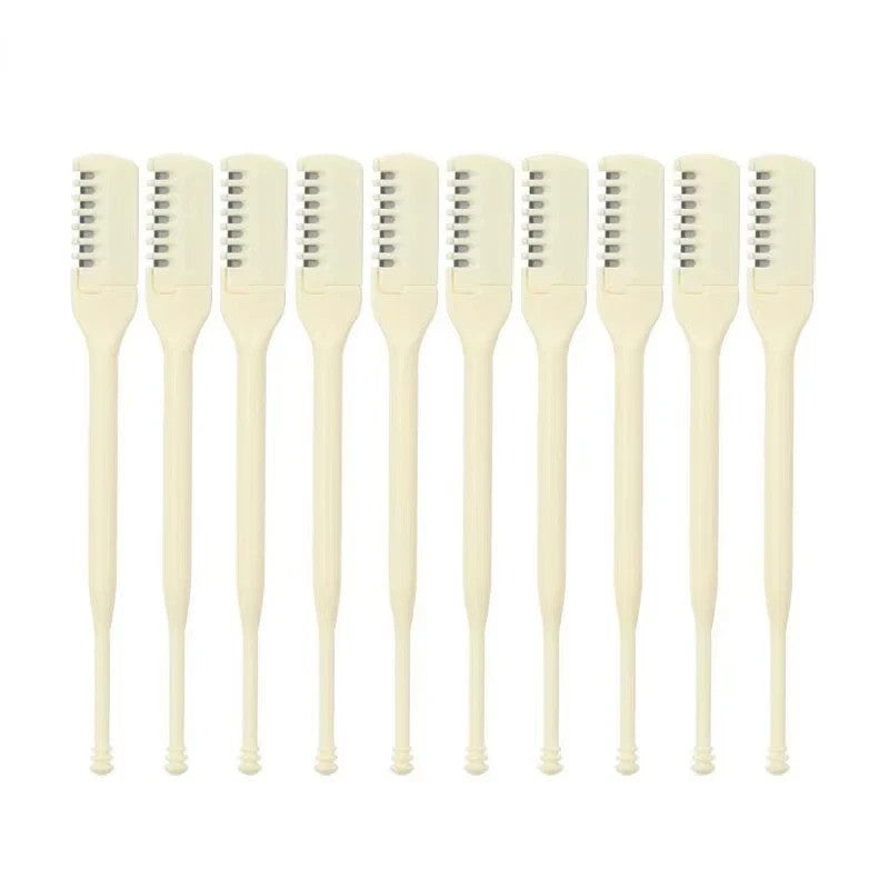 Manual Nose Hair Trimmer Set - 10-Piece 360° Rotating Nasal & Ear Cutter