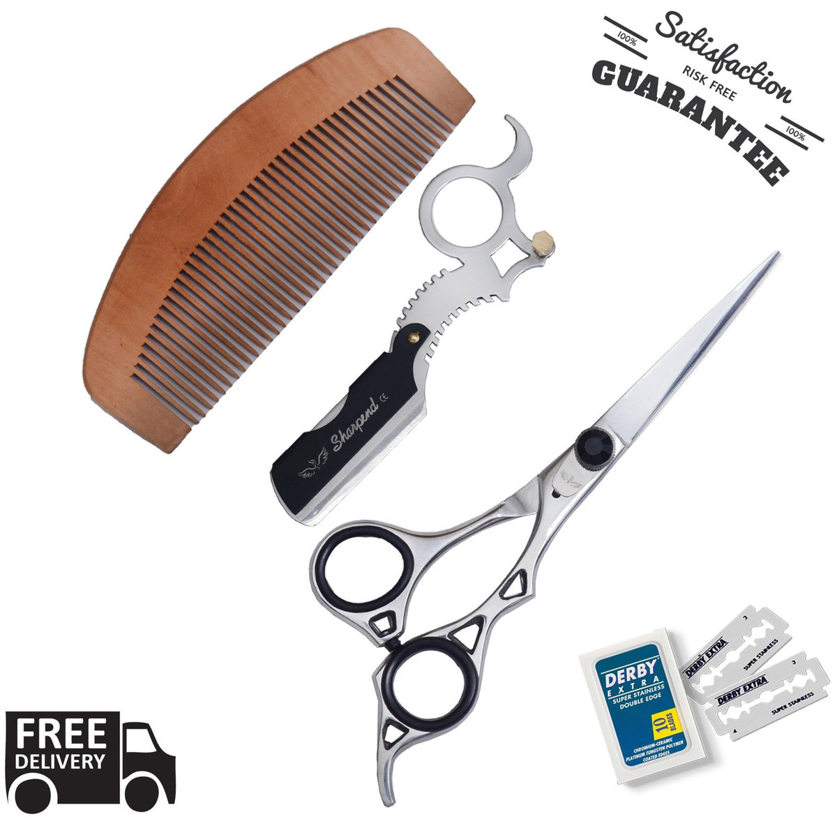 Professional Hair Cutting Scissors 6.5 Inch Barber Shears High Quality Stainless Steel