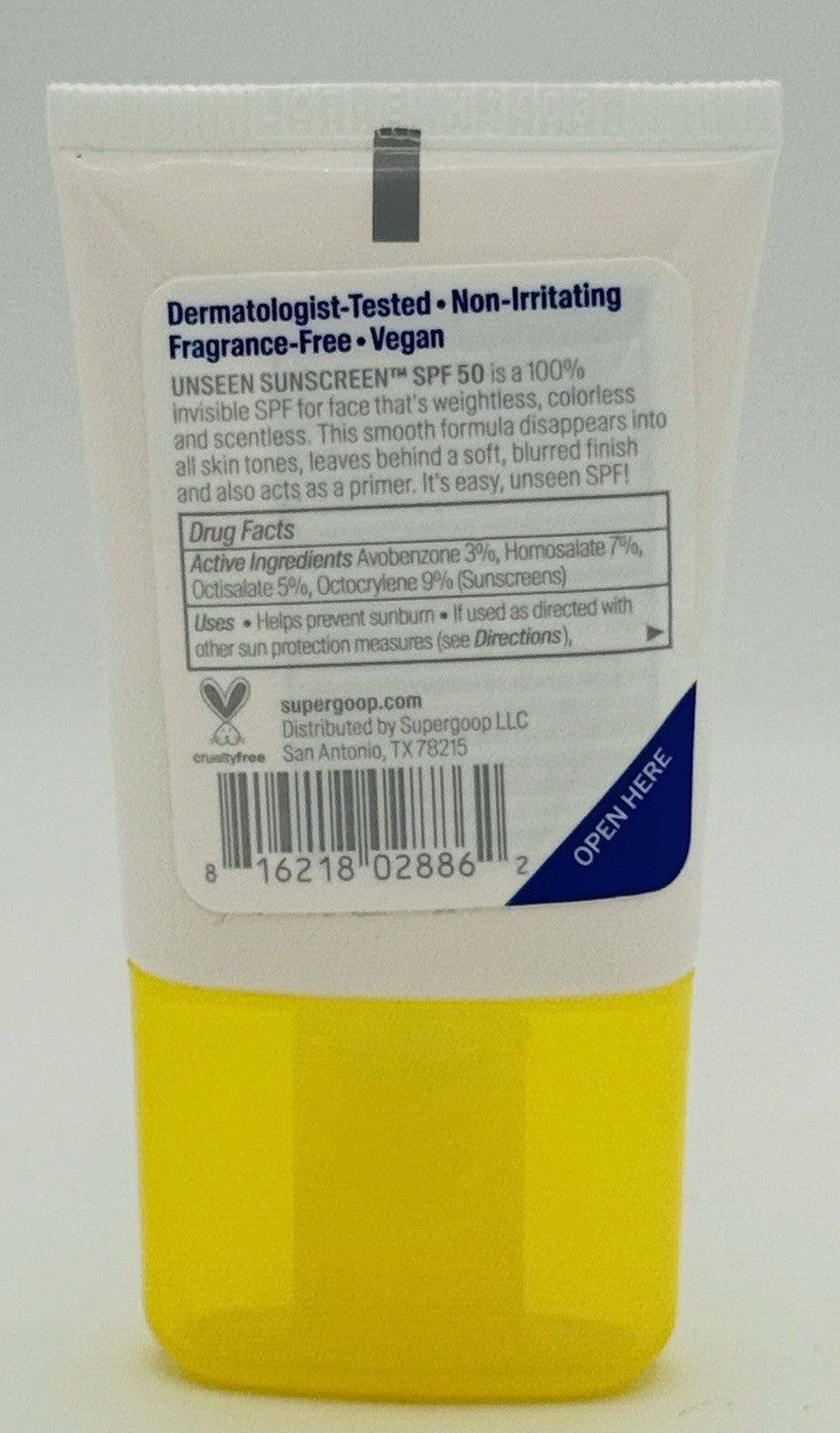 Unseen Sunscreen SPF 50 - 0.68 Oz Broad Spectrum Sun Protection
