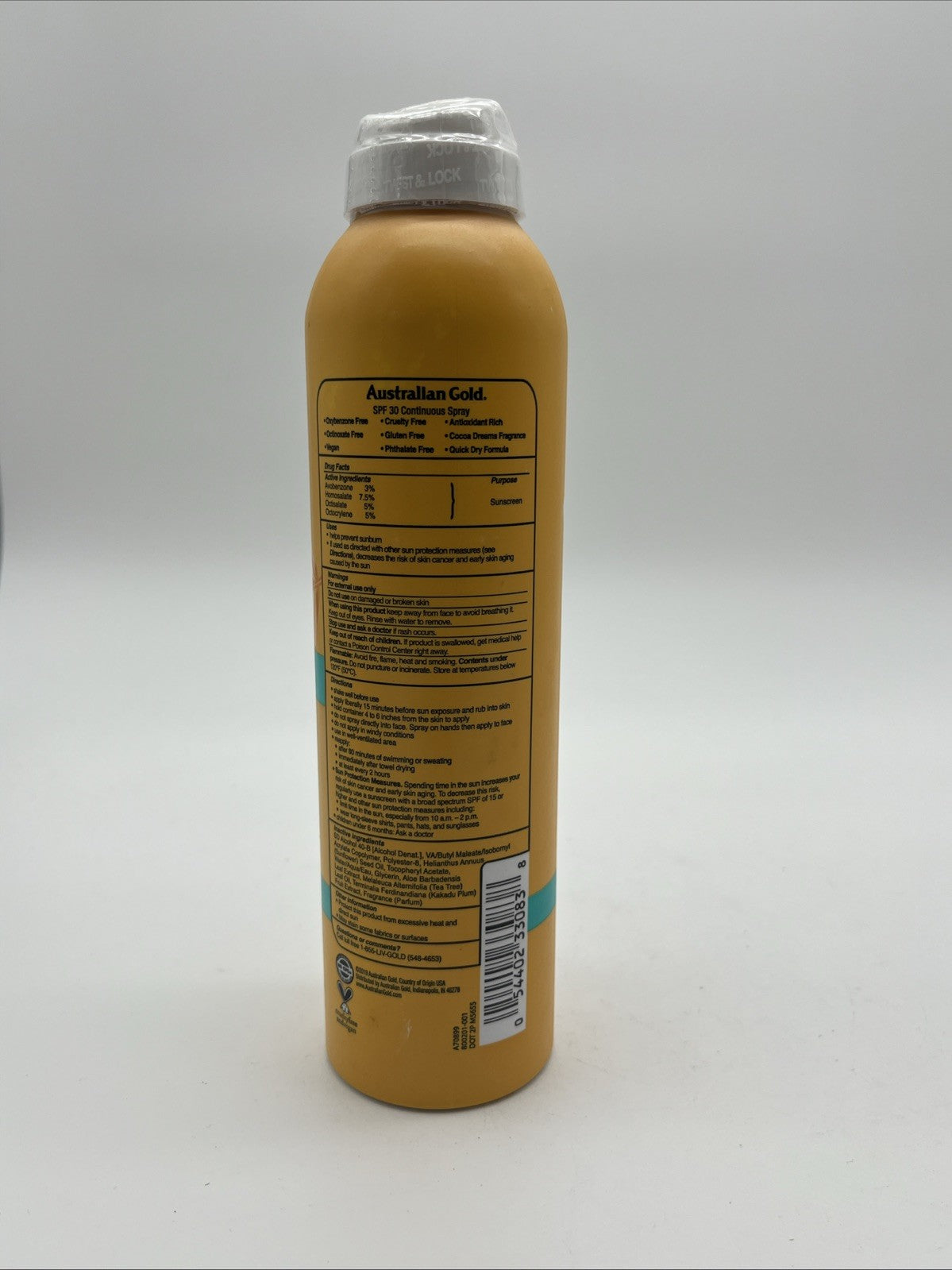 Australian Gold SPF30 Continuous Spray Sunscreen 6oz - Broad Spectrum Sun Protection