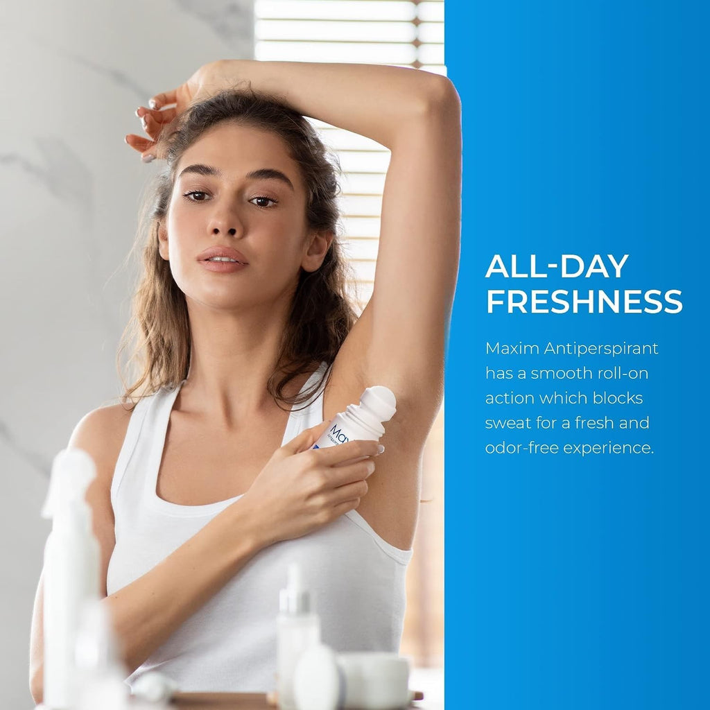 Maxim Clinical Strength Antiperspirant for Hyperhidrosis - Long-Lasting Sweat Control, 1 Fl Oz