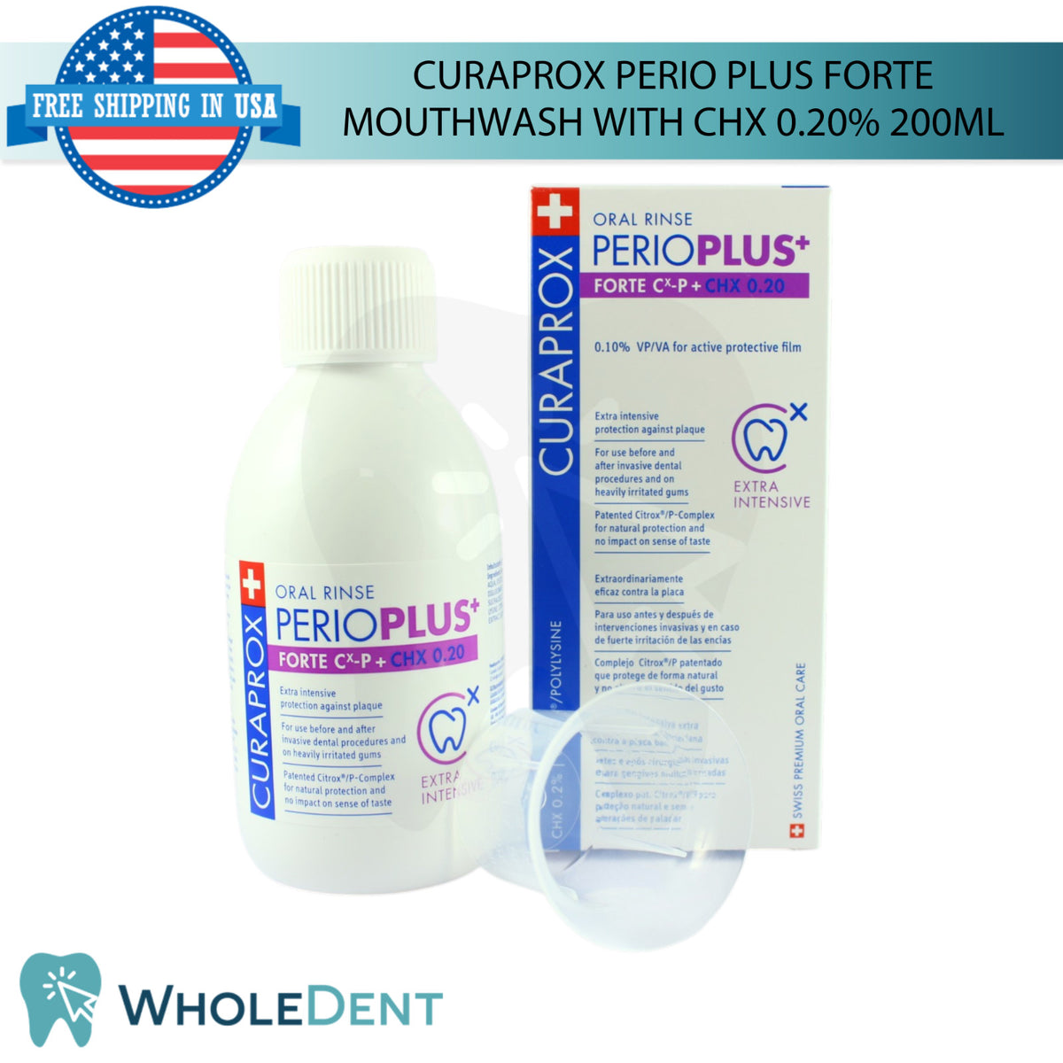 Antibacterial Mouthwash with CHX 0.20% - 200ml Oral Care Solution