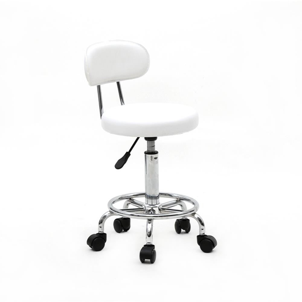 Adjustable Hydraulic Swivel Salon Stool Chair with Backrest for Barber Spa