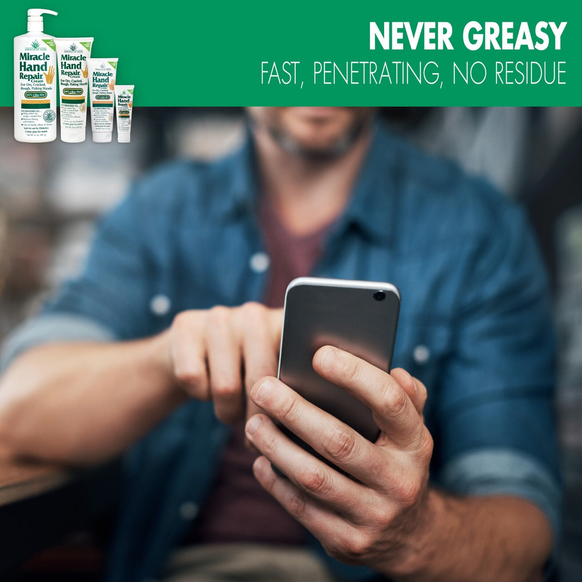 Hand Repair Cream with 60% Ultra Aloe Vera - Moisturizing & Soothing