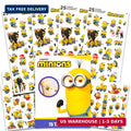 Minions Stickers & Tattoos Party Favors Bundle – 75 Temporary Tattoos, 100 Stickers